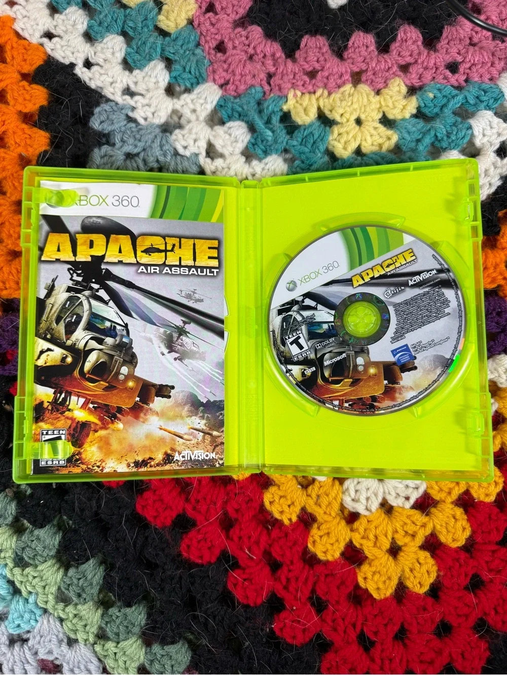 Microsoft Xbox 360 Apache Air Assault - Green Case